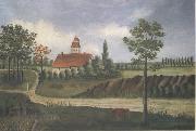 Henri Rousseau, Landscape with Farm and Cow
